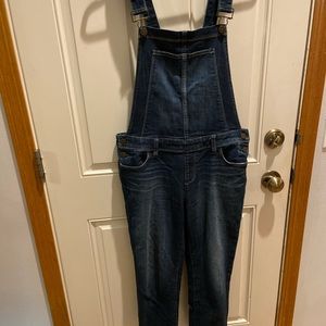 Paige Denim Slim Straight Denim Overalls